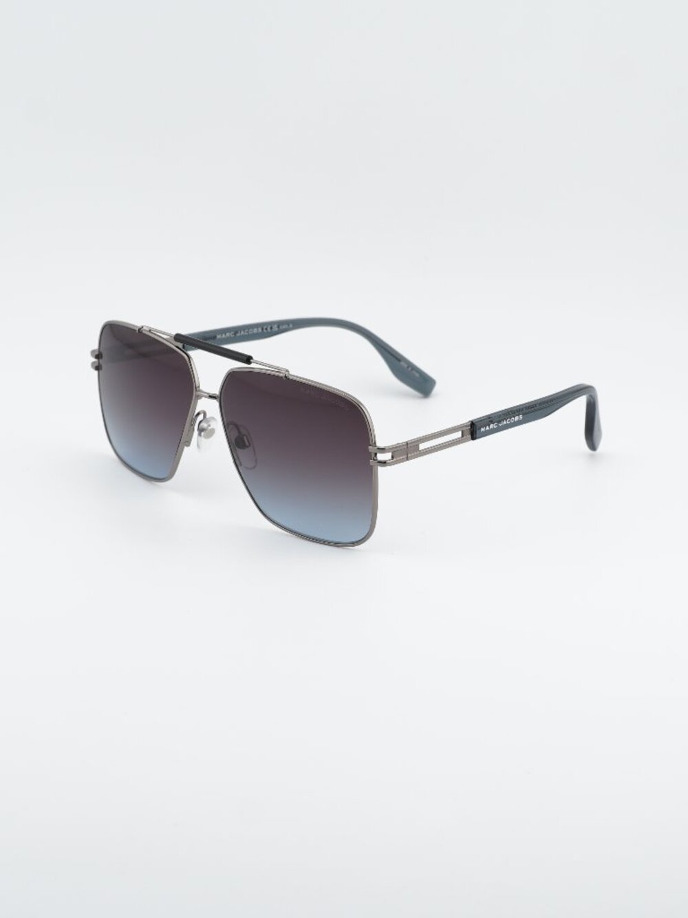 Marc Jacobs MARC 716/S 0KB7 98 Sunglasses Grey Aviator Frame, Brown Lenses